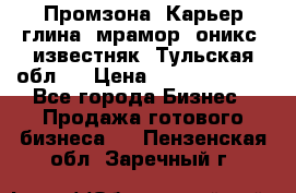 Промзона. Карьер глина, мрамор, оникс, известняк. Тульская обл.  › Цена ­ 250 000 000 - Все города Бизнес » Продажа готового бизнеса   . Пензенская обл.,Заречный г.